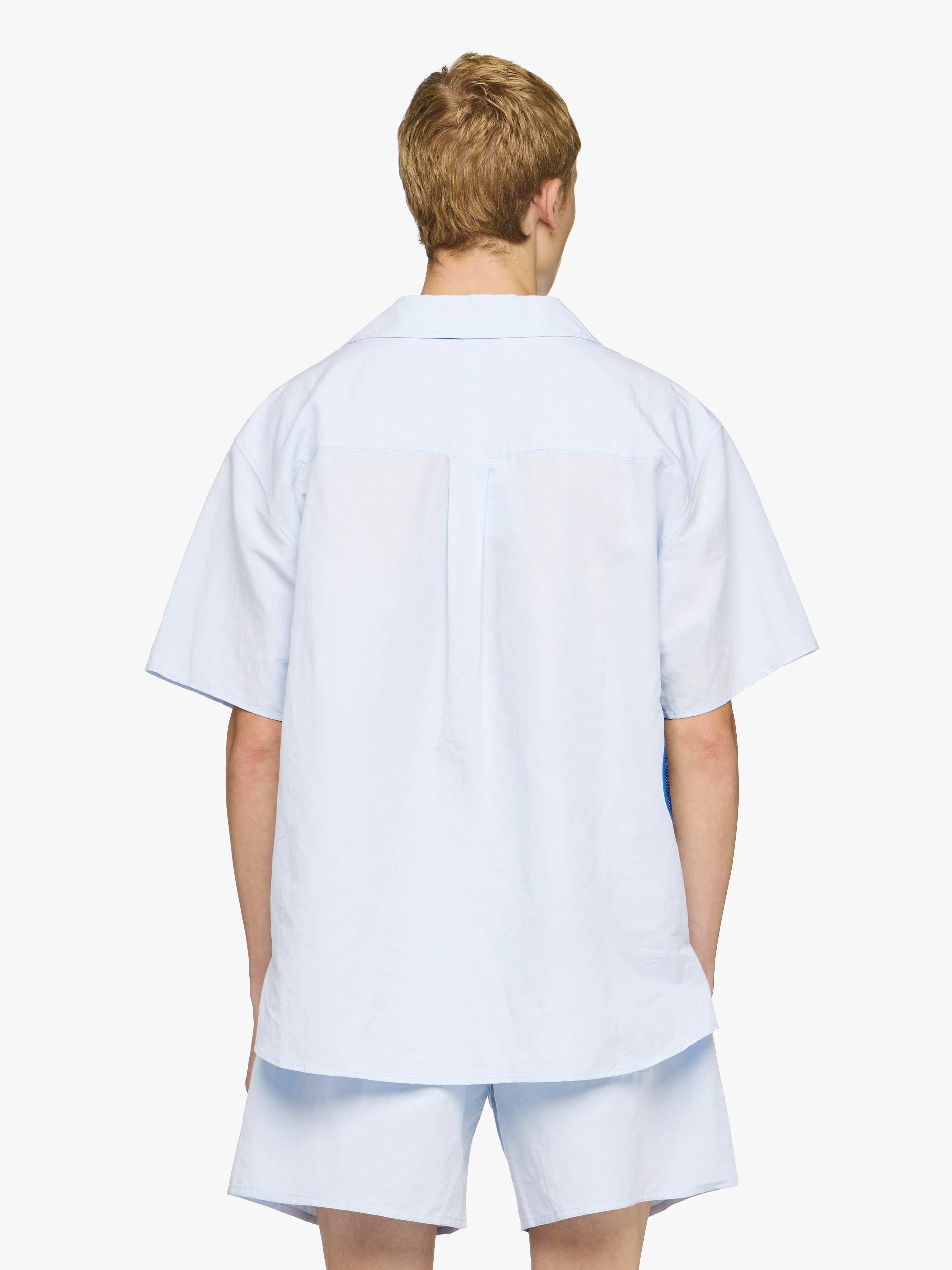 Stylish Embroidered Balloon Short Sleeve Shirt for Men & Women - Perfect for Summer Outfits, Casual Wear and Beach Vacations