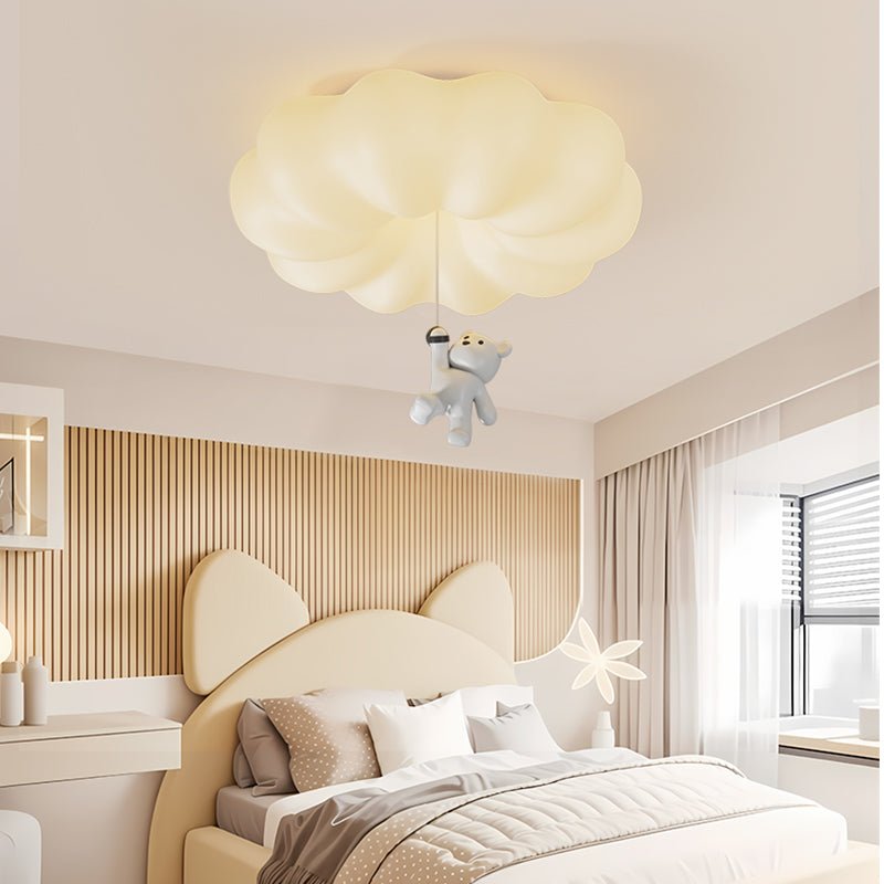 Cloud Bear Ceiling Light - Modern Kids Room Decor, Nursery Lighting for Baby Boy & Girl - Perfect for Bedroom, Playroom & Children's Party Decorations