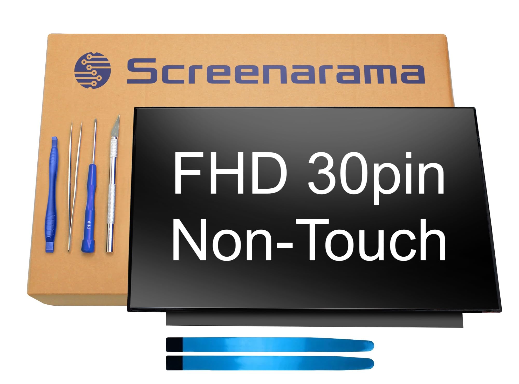 SCREENARAMA Replacement LCD Screen for CMO N140HCA-EAC REV.C1-C7 | Matte FHD 1920x1080 IPS LED Display | 30-Pin Connector | Includes Installation Tools & Tape | Laptop Screen Repair | DIY Computer Upgrade