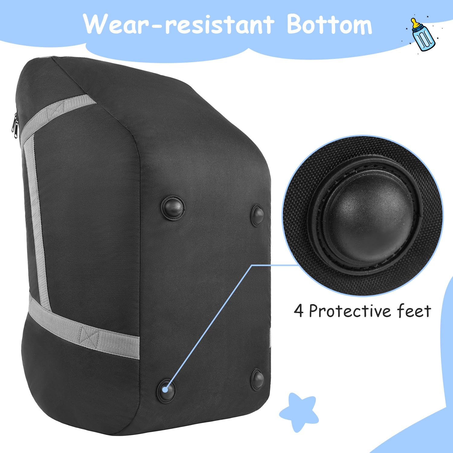 YOREPEK Padded Infant Car Seat Travel Bag - Compatible with UPPAbaby MESA V2 & Nuna Pipa (Base Not Required) | Airplane Safe Baby Car Seat Cover for Travel | Perfect for Air Travel, Road Trips & Airport Transfers