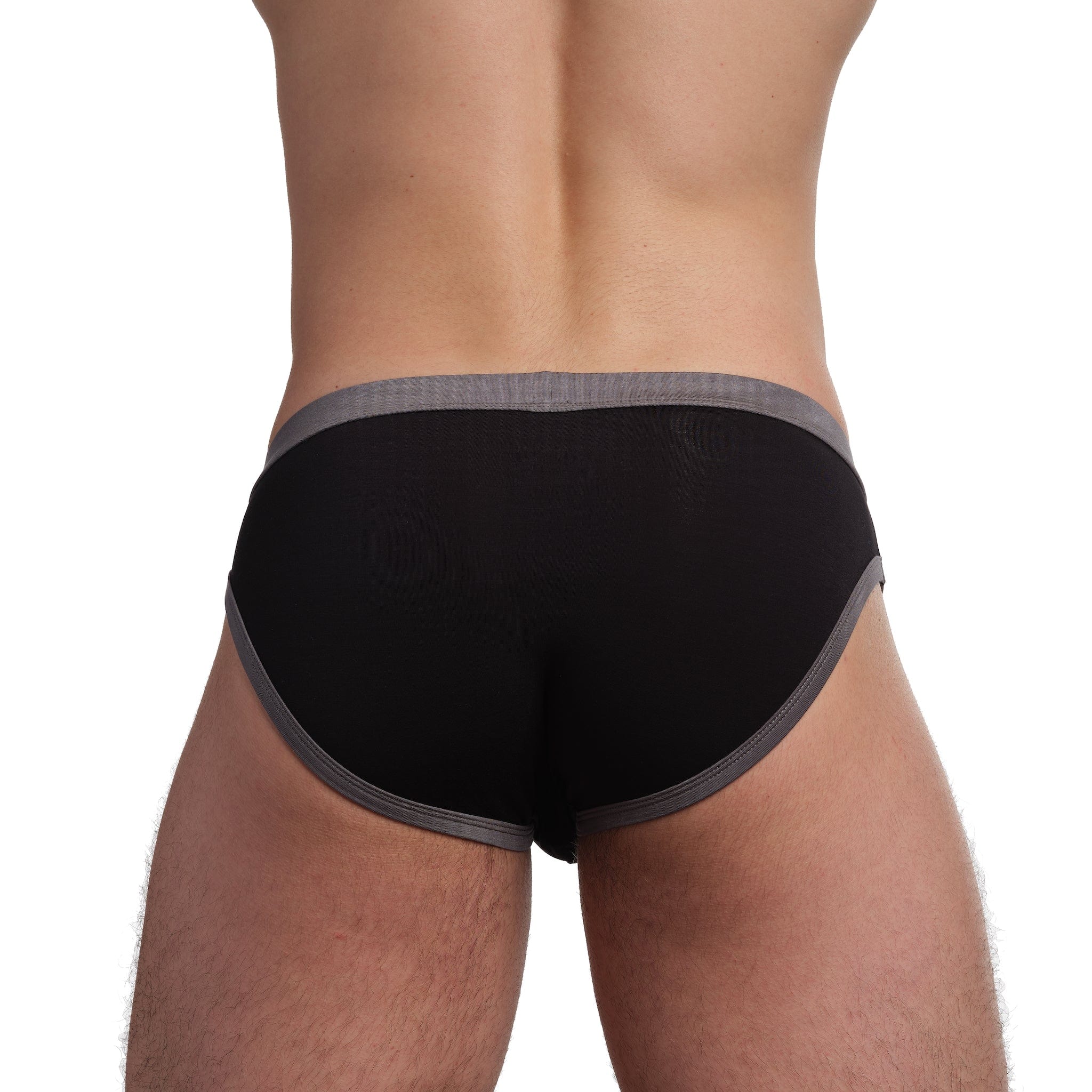 Just The Bones Cloud Brief Black - Stylish and Comfortable Men's Underwear for Everyday Wear, Workout, and Travel