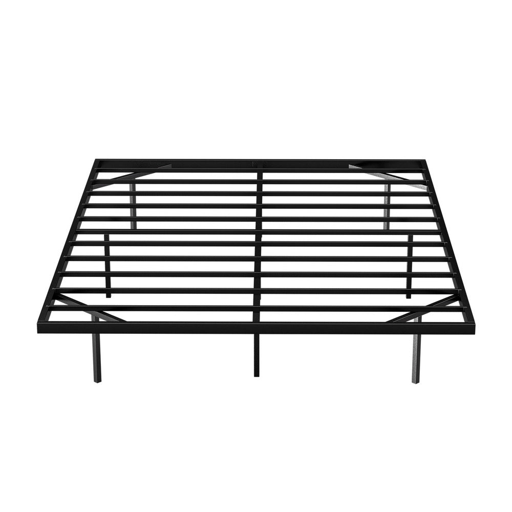Floating Metal Bed Frame with Smart LED Lights - Sturdy Double Platform Bed Base, Silent Design, Tool-Free Assembly, 300KG Capacity - Perfect for Home, Hotel & Master Bedroom | Modern Bedroom Furniture with Ambient Lighting for Relaxation & Sleep