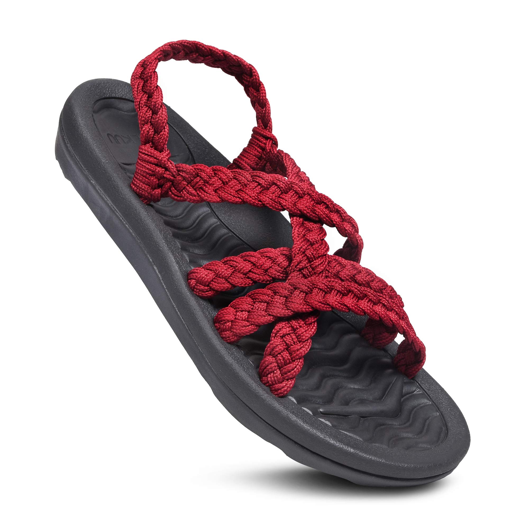 Women's Lightweight Crochet Slingback Sandals - Breathable Summer Beach Shoes for Women | Perfect for Vacation, Poolside, and Casual Outings