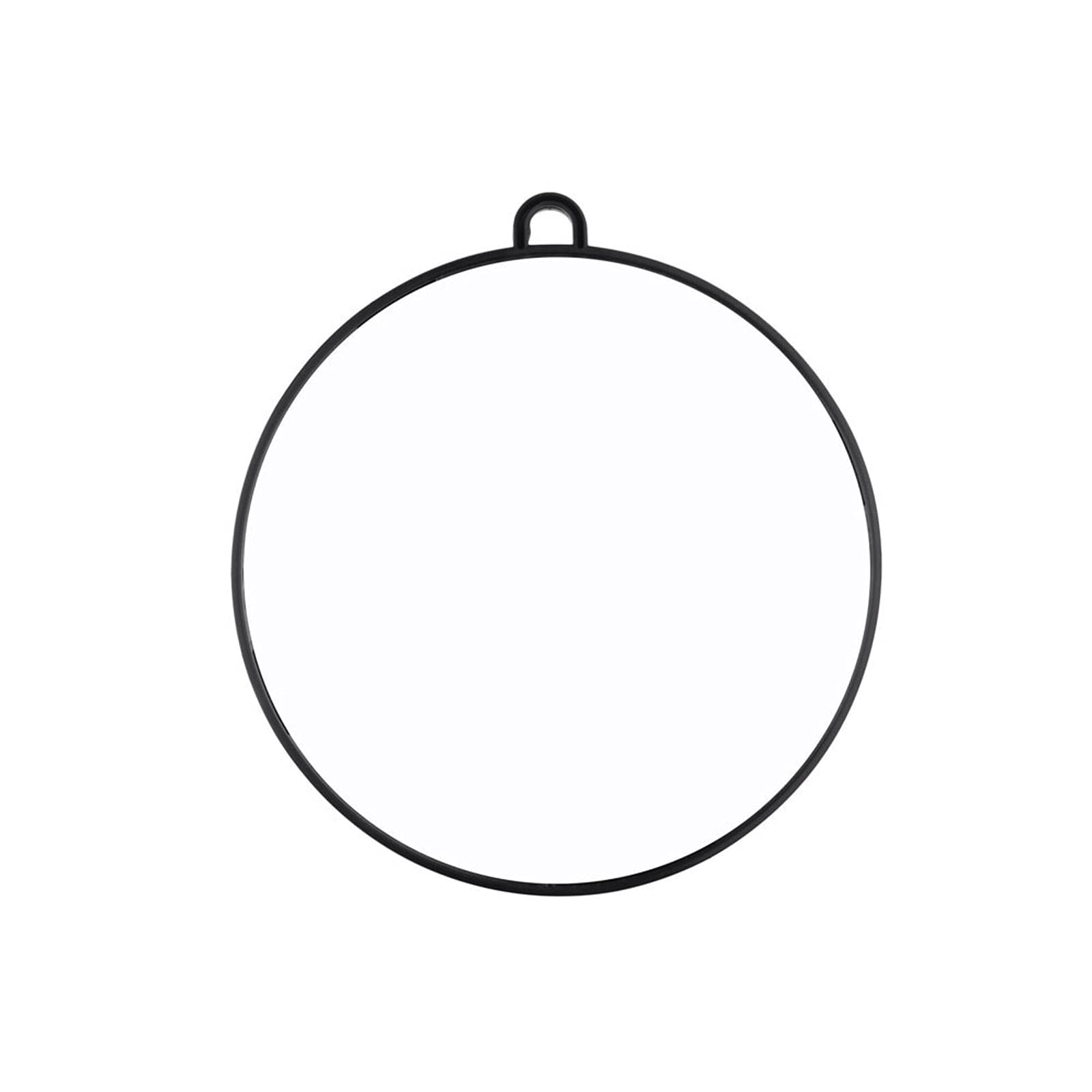 SHKI Professional Makeup Mirror - 28cm Round Handheld Salon Mirror for Hairdressing & Cosmetics, Black - Perfect for Home, Salon, and Travel Use