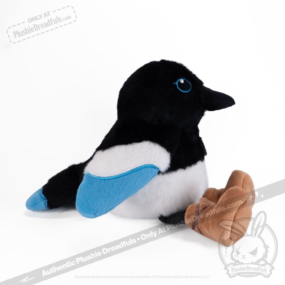 Plushie Dreadfuls Rocky Mountain Magpie Stuffed Animal - Soft Cute Plush Toy for Kids, Collectors & Home Decor | Perfect Gift for Bird Lovers & Nursery Decor