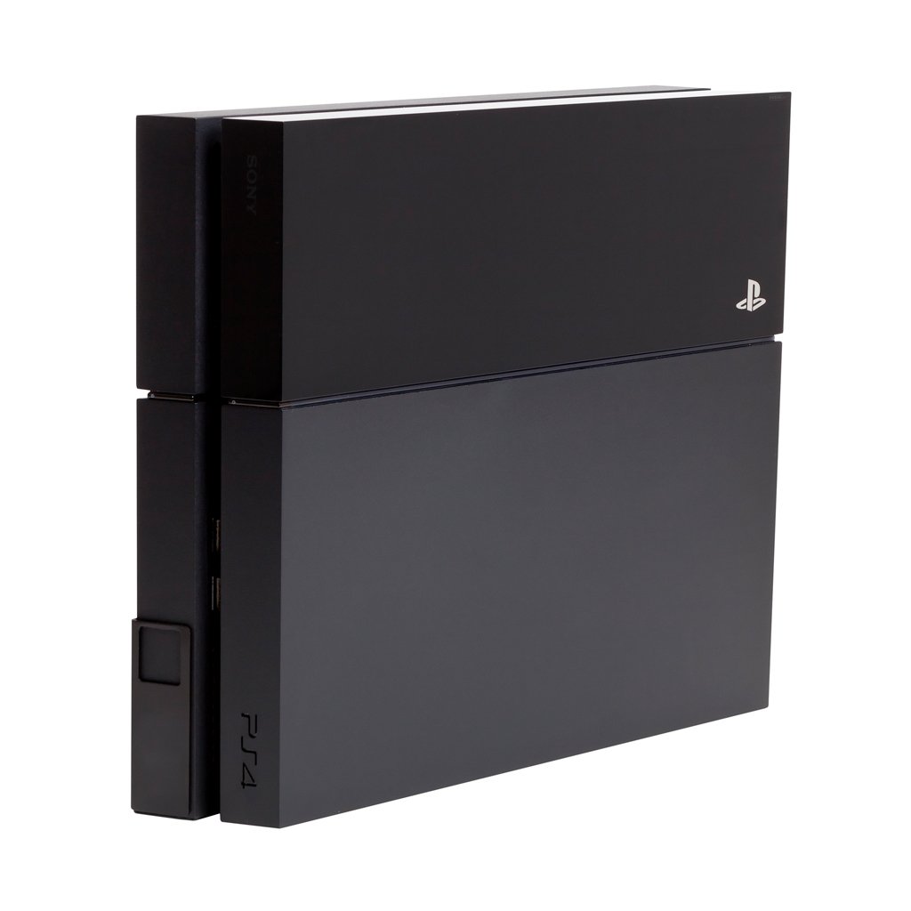 HIDEit Mounts Black Steel Wall Mount for Original PS4 Console - Secure TV Storage Solution for Gaming Setup | Space-Saving PS4 Organizer for Living Room & Entertainment Centers