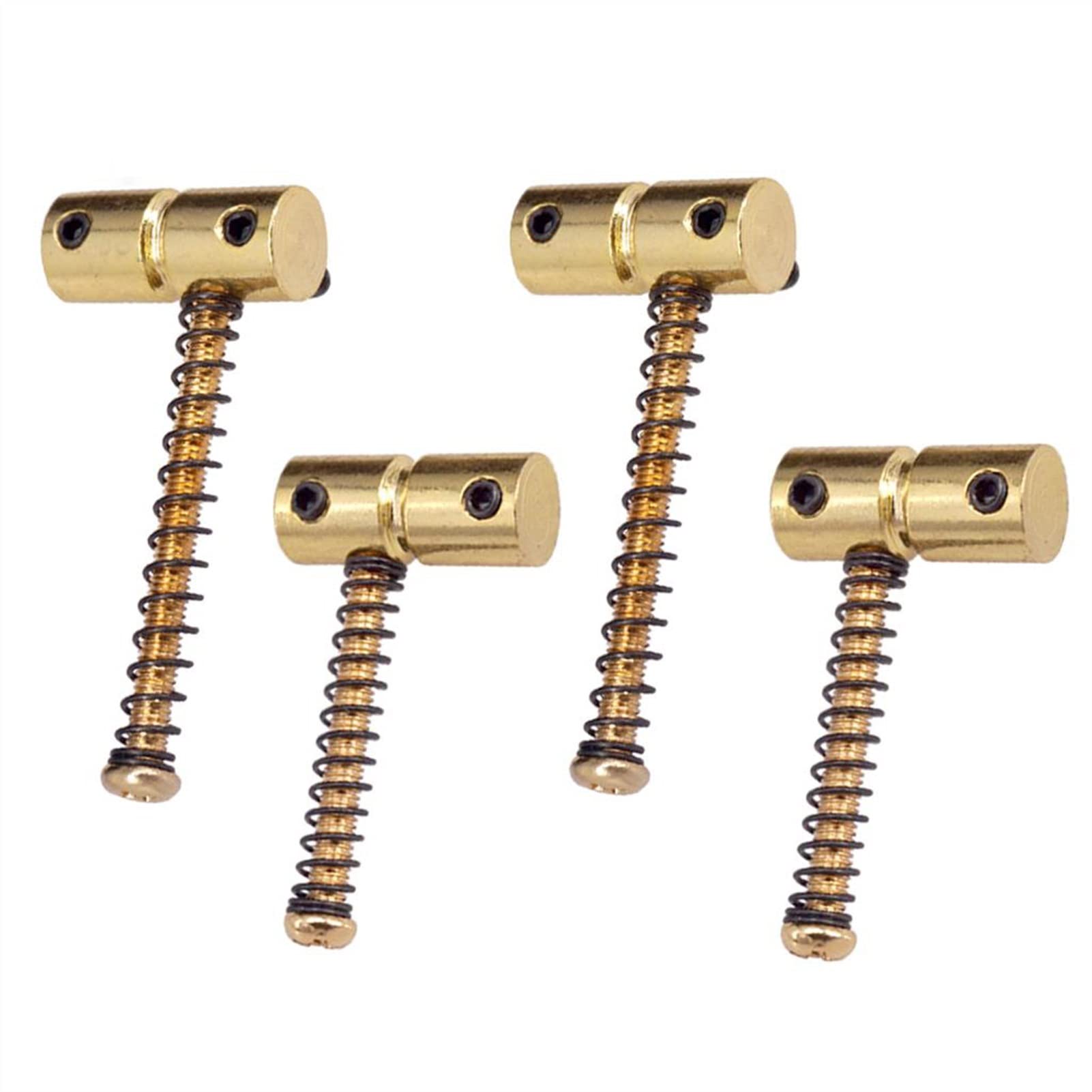 4Pcs Electric Bass Guitar Bridge Saddle Mounting Screws - Long & Short Replacement Parts for String Saddle Fix - Perfect for DIY Guitar Repair and Maintenance