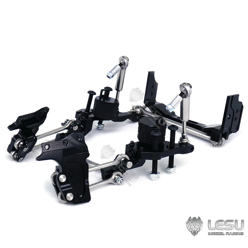 1/14 Scale RC Tractor Metal Air Bag Suspension Kit - Front & Rear Axle for Radio Control Trucks | DIY Hobby Model Construction Vehicles | Perfect for Off-Road Simulation & Crawler Racing Scenes