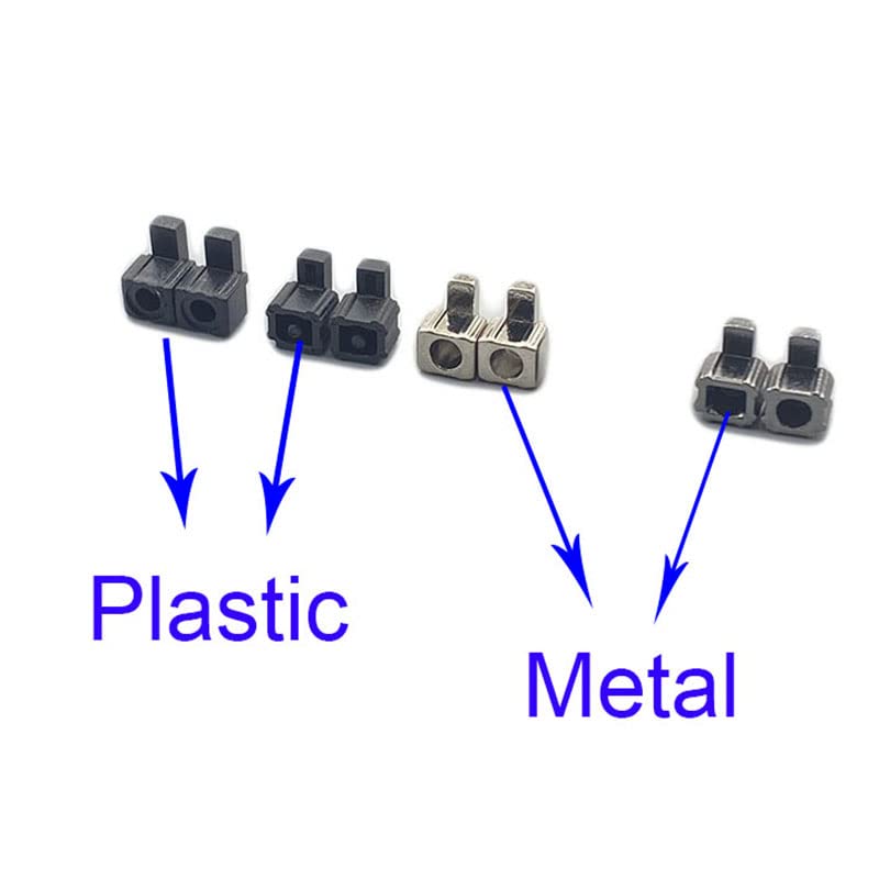 10pcs Metal Left Right Slider Buckle Lock Latch Bracket for Nintendo Switch Joy-Con Loose Repair Tool Parts - NS JoyCon Controller Replacement (Plastic Original) - Fix Loose Joy-Con for Better Gaming Experience