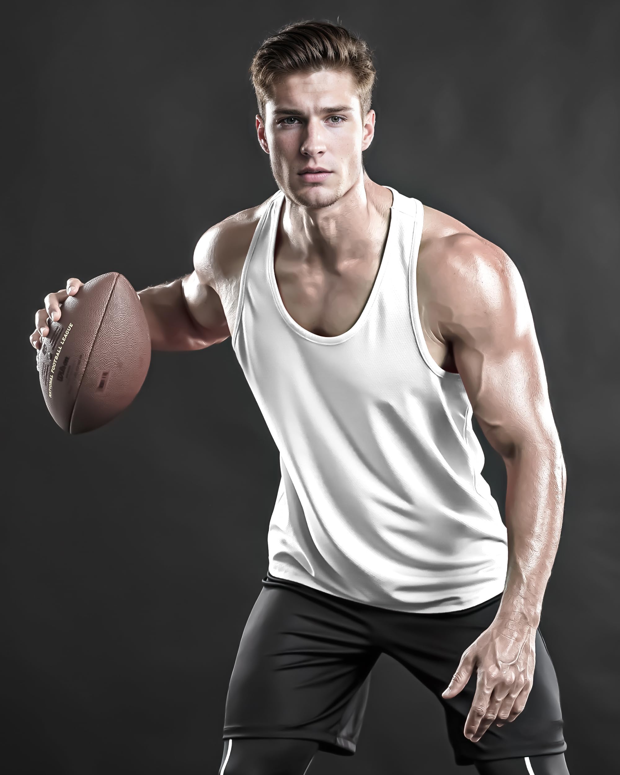DRSKIN Men's 4/3/1 Pack Sleeveless Muscle Tank Tops - Y-Back Athletic Shirts for Gym, Workout & Training - Moisture Wicking & Quick Dry Fit - Perfect for Running, Weightlifting & Summer Outdoor Activities