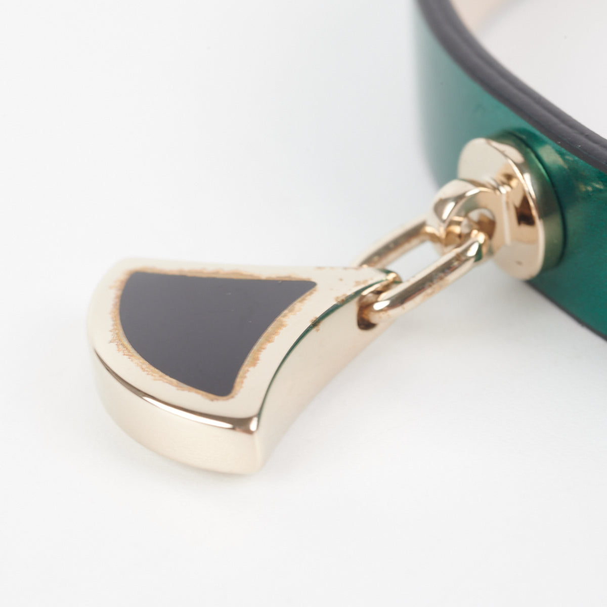 Bvlgari Metallic Emerald Green Bracelet for Women - Size 15 & 16 - Luxury Fashion Jewelry for Parties, Weddings & Special Occasions