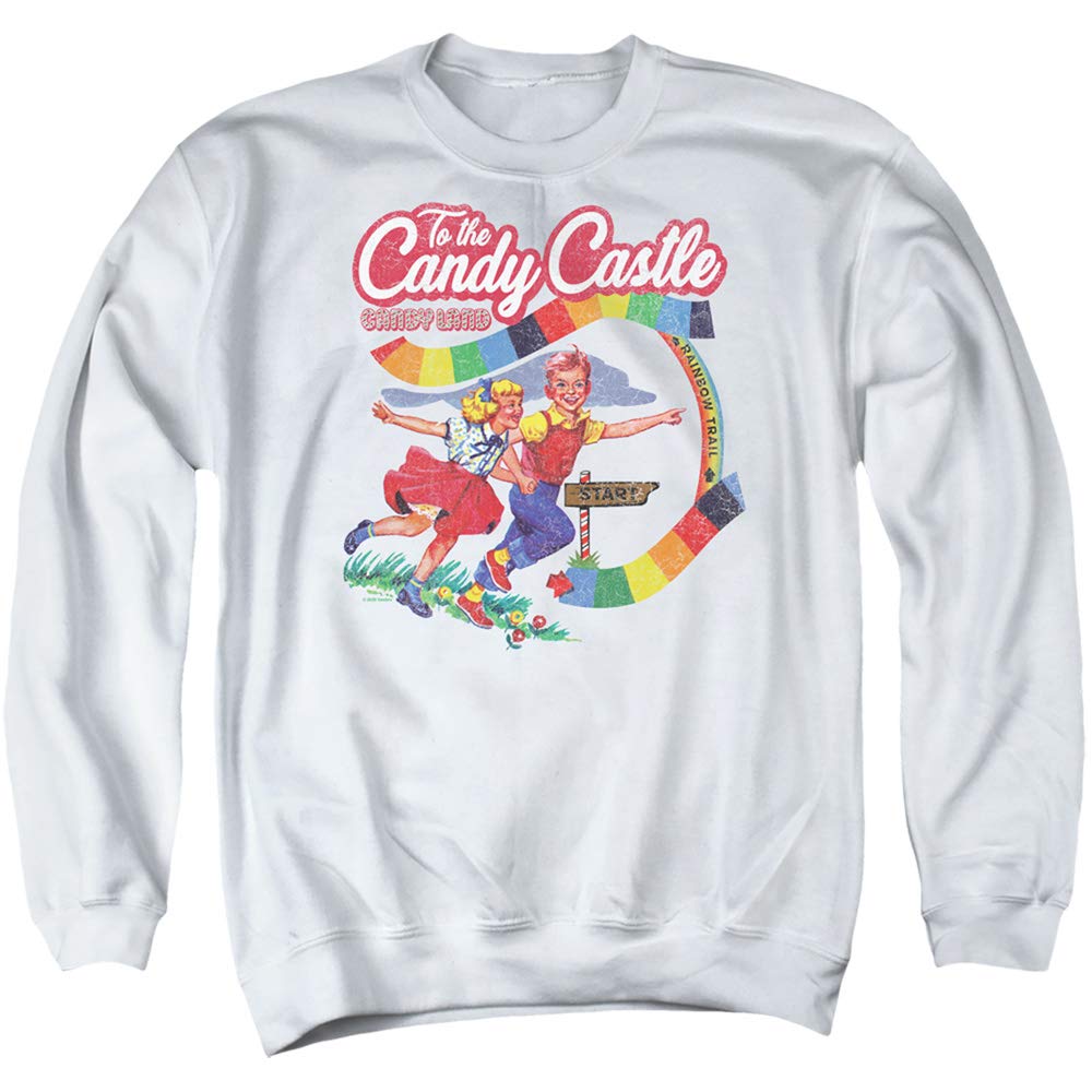 Candy Land to The Candy Castle Unisex Adult Crewneck Sweatshirt | Soft Cotton Pullover for Men & Women | Casual Wear, Gifts, Halloween Costume