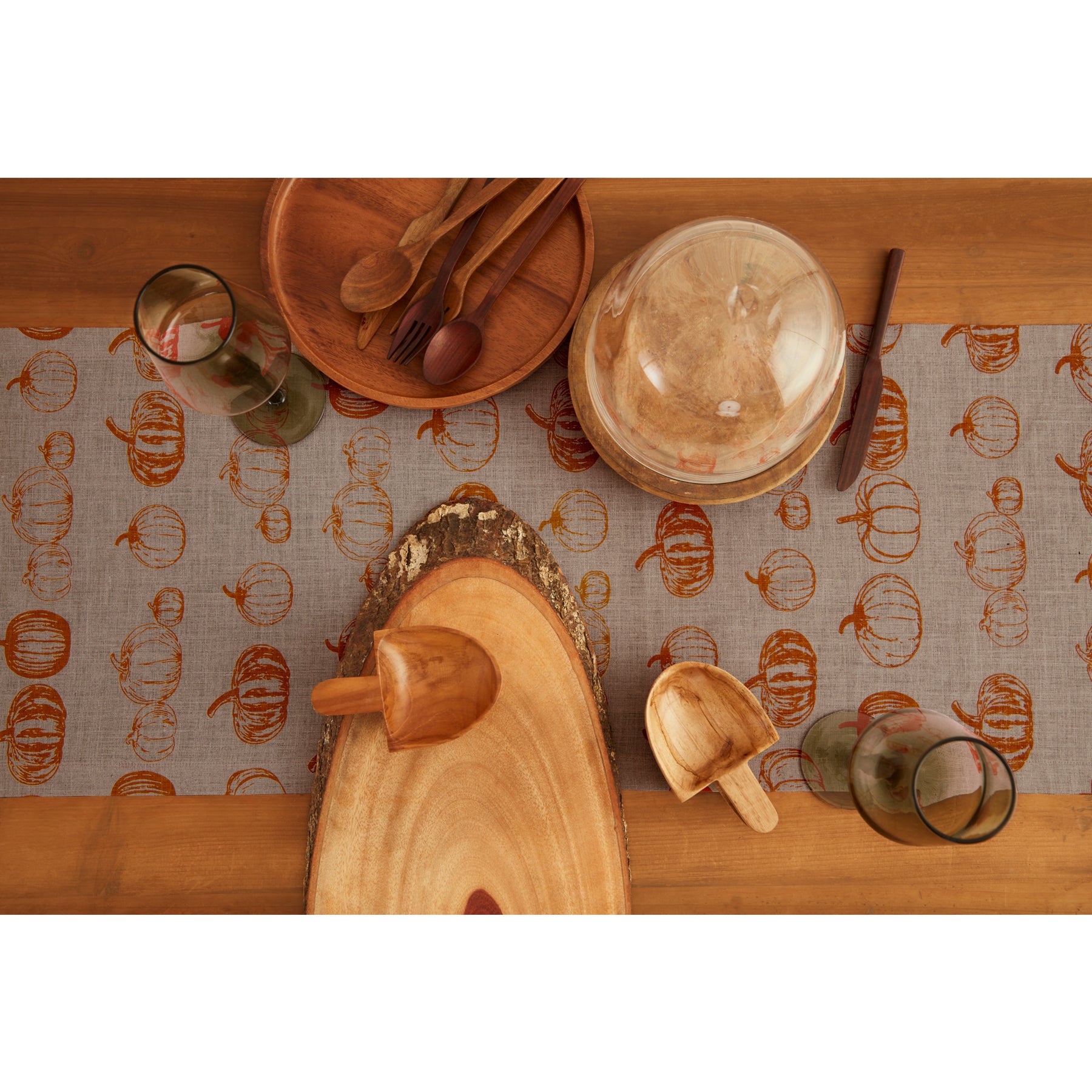 Pumpkin Patch Table Runner - Fall Harvest Decor for Thanksgiving & Autumn Dining - Perfect for Farmhouse, Rustic, and Seasonal Home Decor