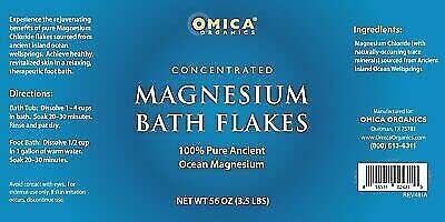 Pure Magnesium Bath Flakes for Relaxation & Muscle Recovery - 3.5 lb | Epsom Salt Alternative for Stress Relief, Better Sleep & Skin Health | Perfect for Spa, Post-Workout & Self-Care Routines
