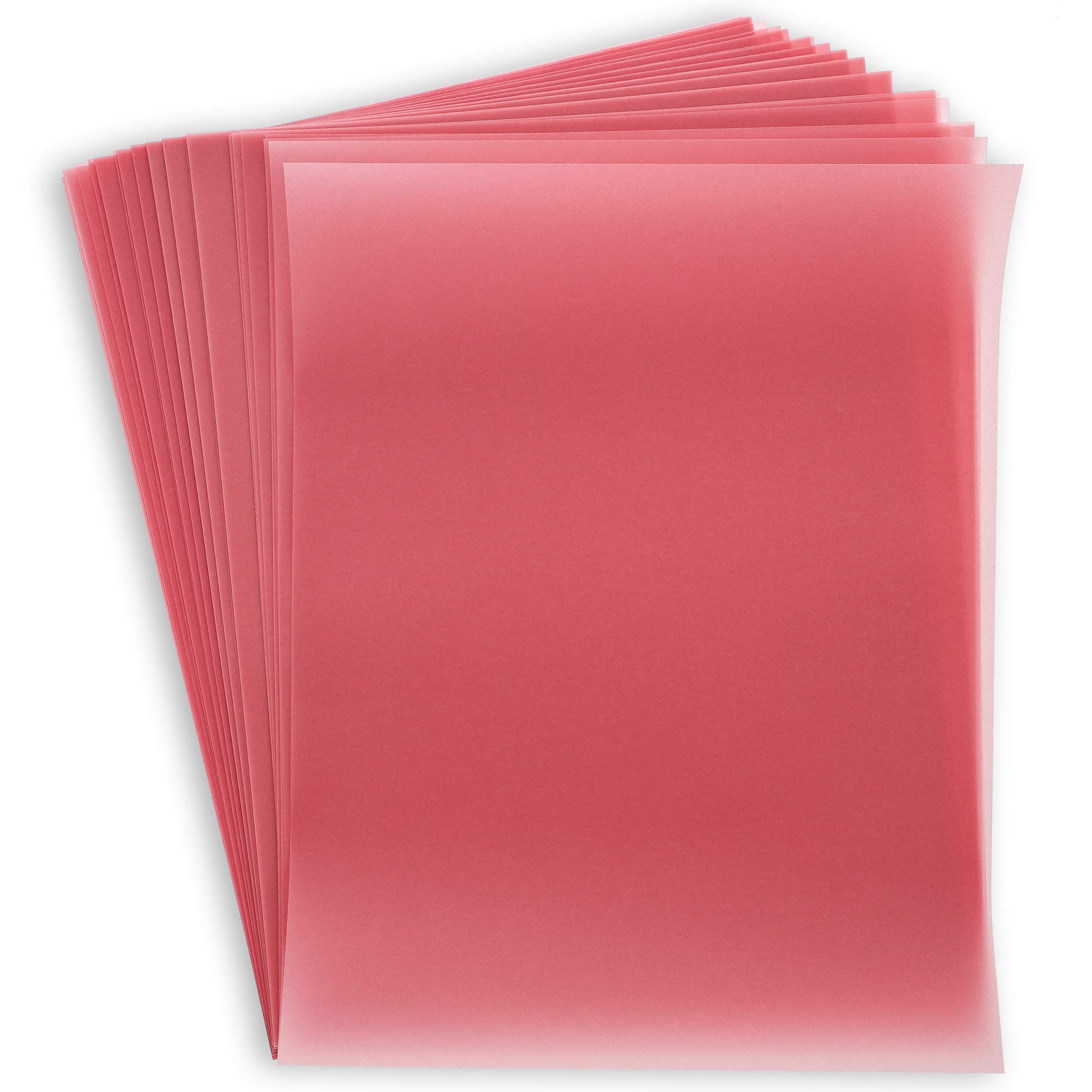Premium 50 Sheets 8.5 x 11 Inch Vellum Paper - 100GSM Printable Tracing Paper for Invitations, Art Sketching & Calligraphy - Blush Pink - Perfect for Wedding Stationery, DIY Crafts & Light Box Projects