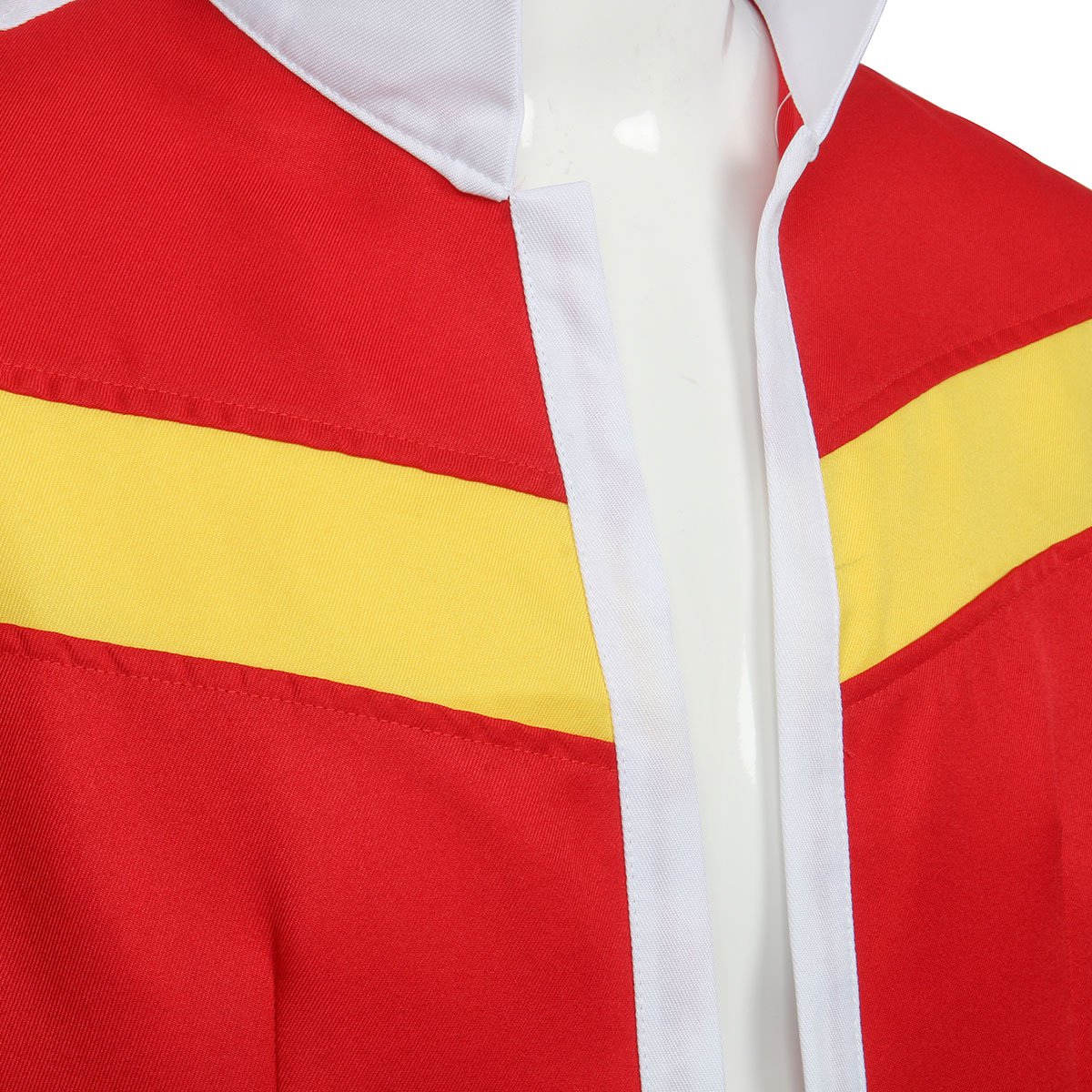 Partyever Red Paladins Jacket - Medieval Knight Costume for Halloween Cosplay, LARP, Renaissance Fairs & Fantasy Themed Parties