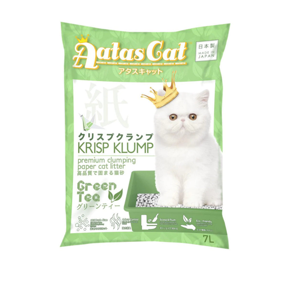 Premium Aatas Cat Litter - 6L Kofu Klump, 7L Krisp Klump Paper & 10L Kuick Klump Bentonite | Odor Control, Super Absorbent & Hygienic | Ideal for Multi-Cat Homes & Small Apartments