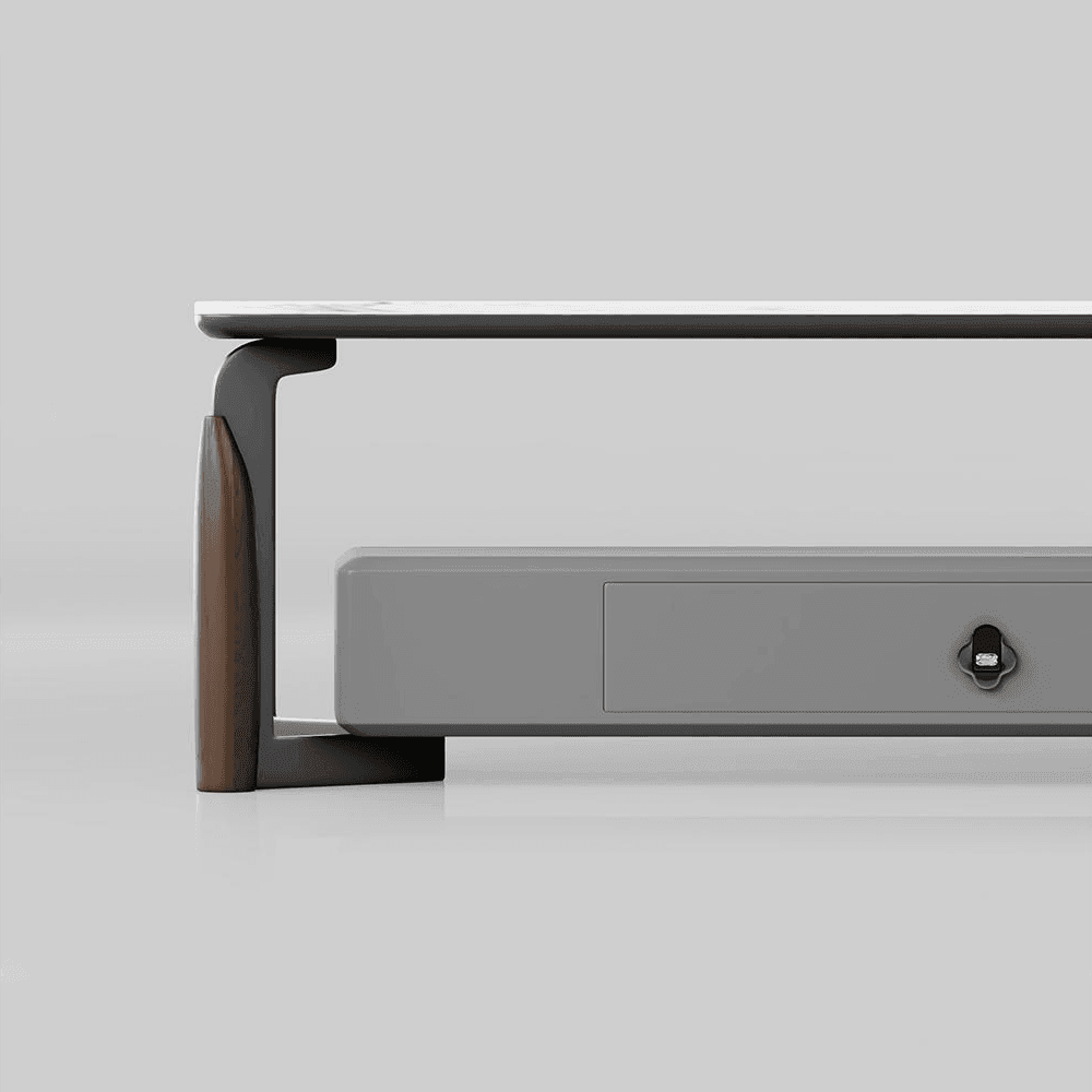 Elliotel Modern Marble TV Stand 200cm - Elegant Entertainment Center for Living Room, Bedroom & Home Theater