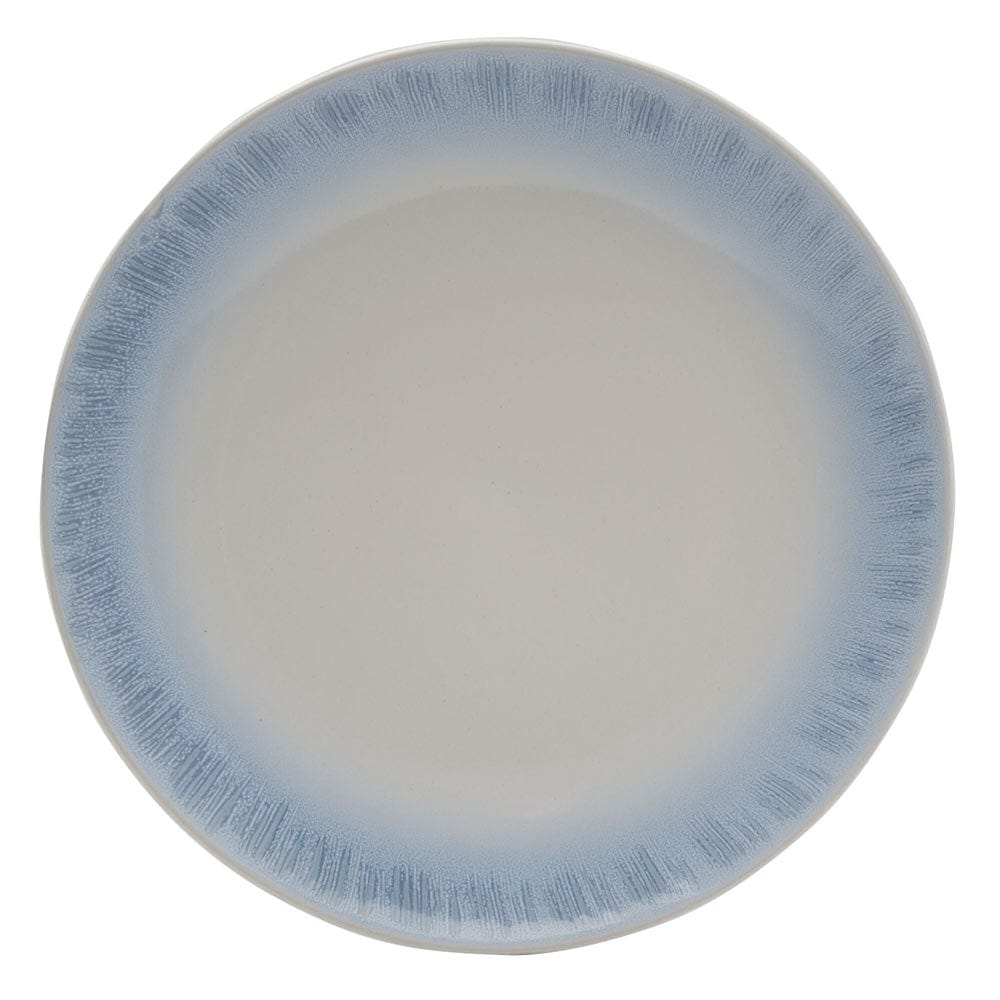 Logan Blue 32-Piece Dinnerware Set - Porcelain Tableware Service for 8 People, Dishwasher & Microwave Safe - Perfect for Family Dinners, Parties, and Holiday Gatherings