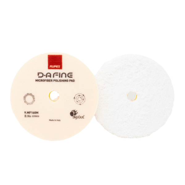 RUPES D Yellow Microfiber Polishing Pad - Ultra Fine Finish for Car Detailing & Paint Correction | Perfect for Automotive Buffing & Professional Detailing Kits