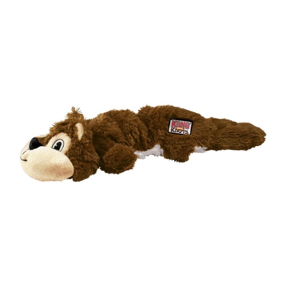 Scrunch Knots Squirrel Dog Toy - Plush Rope Chew Toy with Squeaker for Small & Medium Dogs - Perfect for Playtime, Training & Teething Relief