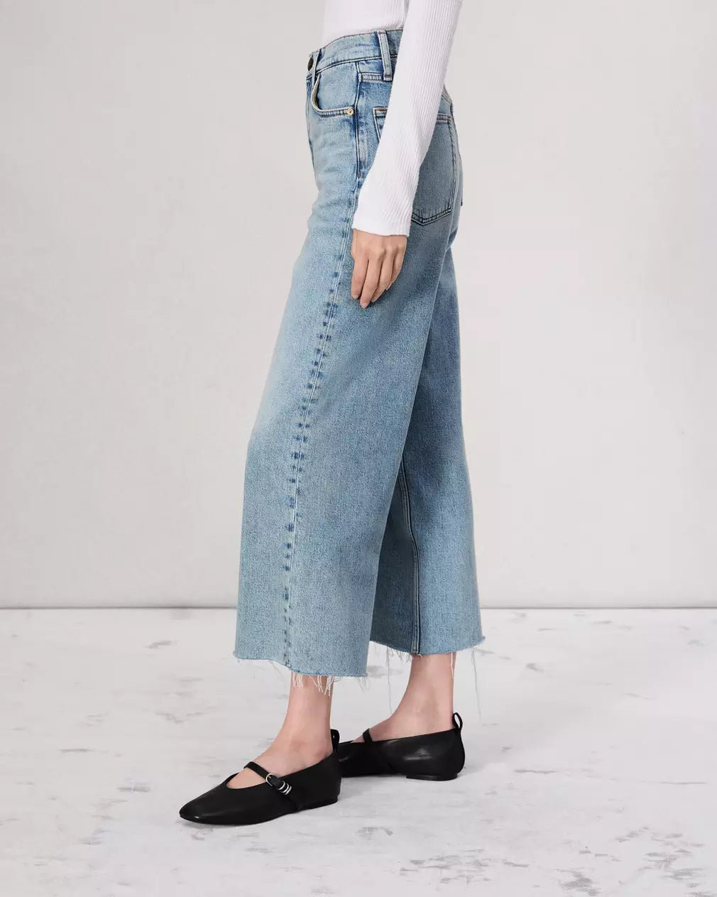 Andi Ankle Wide Leg Jean - High Waist Stretch Denim Pants for Women | Casual & Office Wear | Perfect for Everyday Outfits and Work Attire