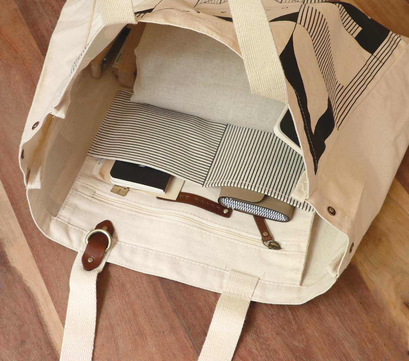 Stylish Canvas Tote Bag for Women - Durable & Eco-Friendly Shopping Bag - Perfect for Groceries, Beach, Work & Travel (Dubai Inspired Design)