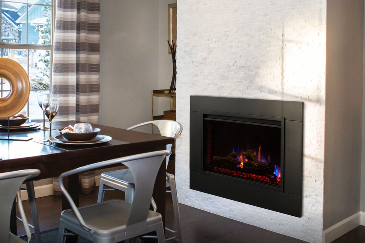Napoleon Cineview 30 Inch Electric Fireplace Insert - Realistic Flame Effect for Home, Bedroom & Living Room - Energy Efficient & Easy Installation