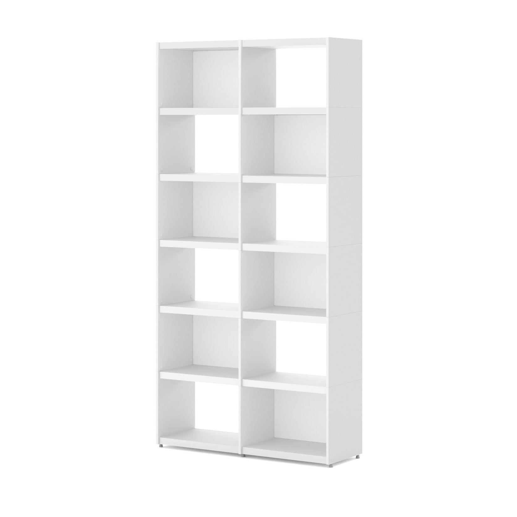 YOMO Modular Bookshelf 2x6 - Modern Wooden Bookcase with Adjustable Shelves for Home Office, Living Room & Bedroom Storage - Perfect for Organizing Books, Decor & Essentials