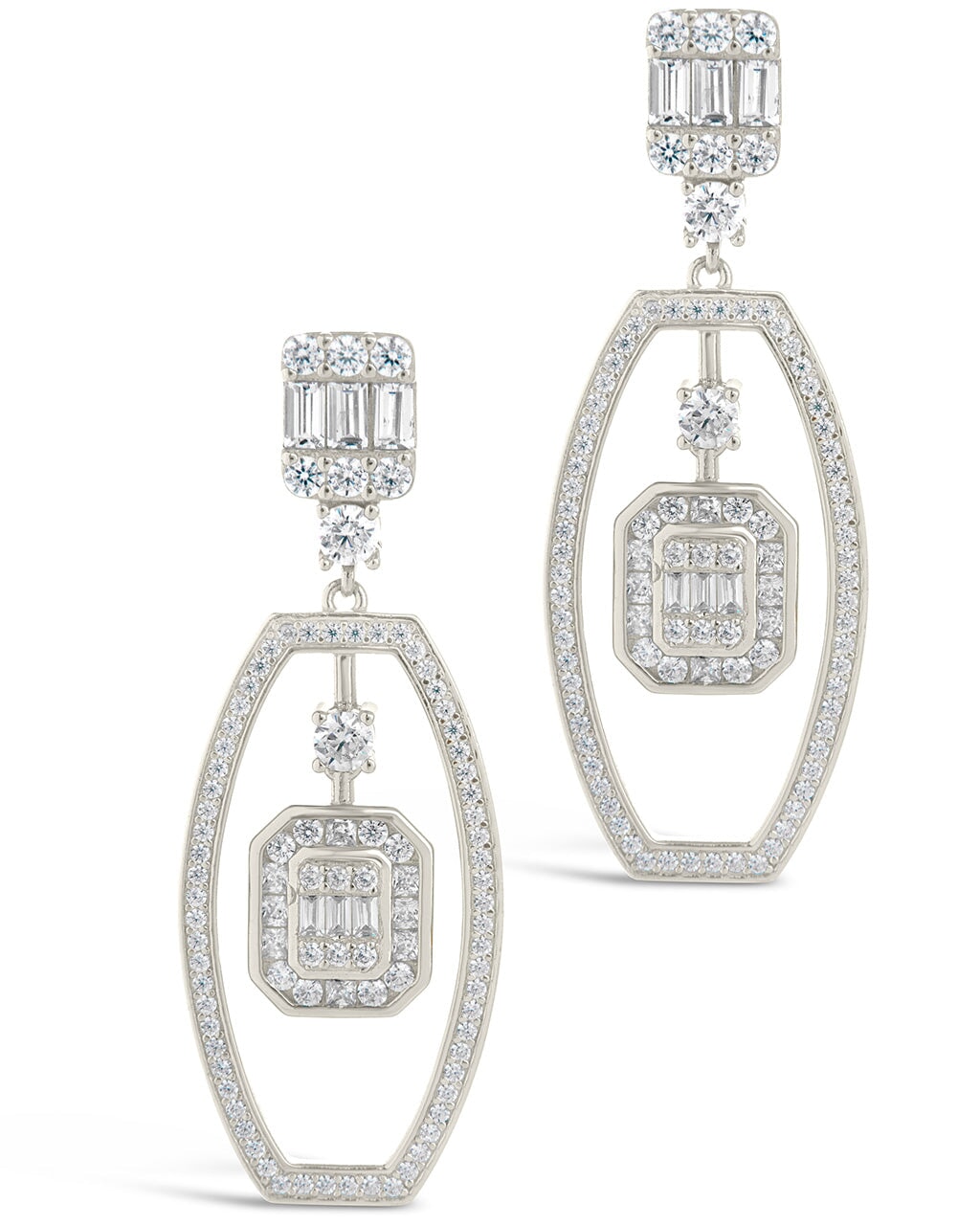 Kendall CZ Drop Earrings for Women - Elegant Cubic Zirconia Dangle Earrings | Perfect for Parties, Weddings & Evening Events