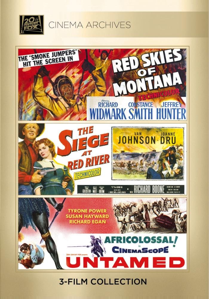 Red Skies Of Montana DVD | Siege At Red River Movie | Untamed Western Film - Perfect for Movie Nights & Western Film Collections