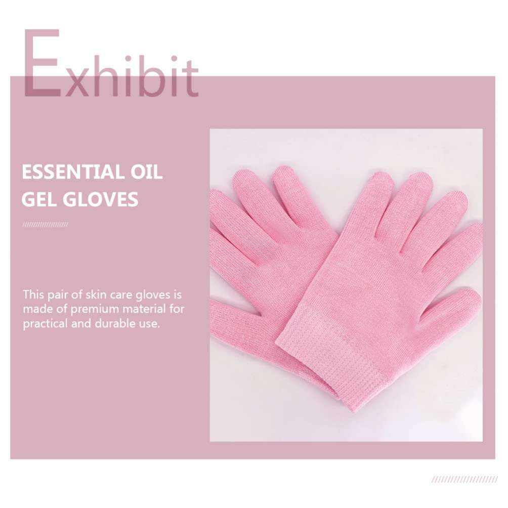 Minkissy Moisturizing Spa Gloves for Dry & Cracked Hands - Essential Oil Infused Grooming Mittens for Skin Care & Hand Treatment - Perfect for Home Spa, Manicures & DIY Skincare Routines