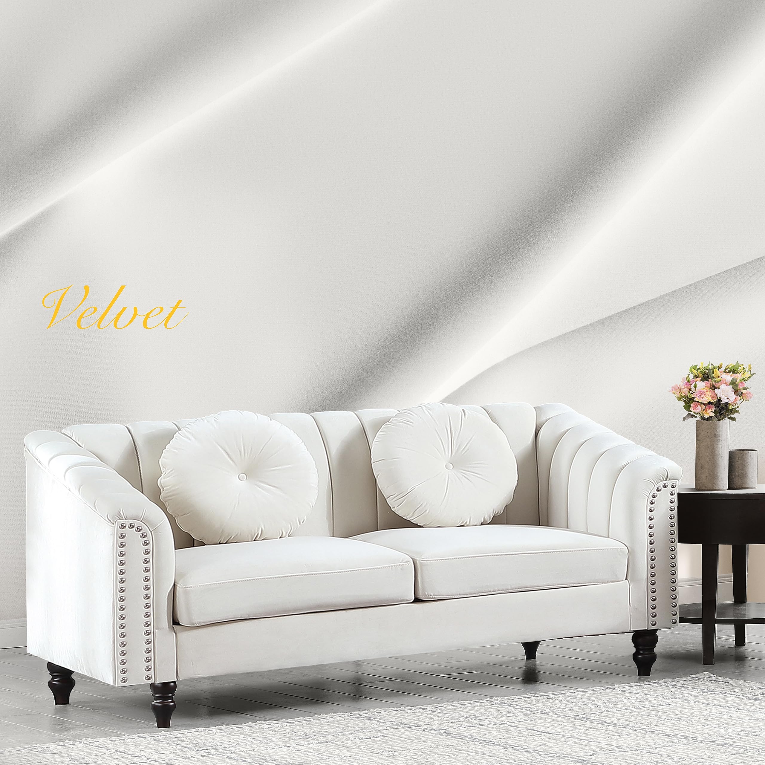 Beverly Fine Furniture 3-Piece Living Room Set - Sofa, Loveseat & Chair - Modern Living Room Furniture for Home Decor | Perfect for Family Gatherings & Entertainment Spaces