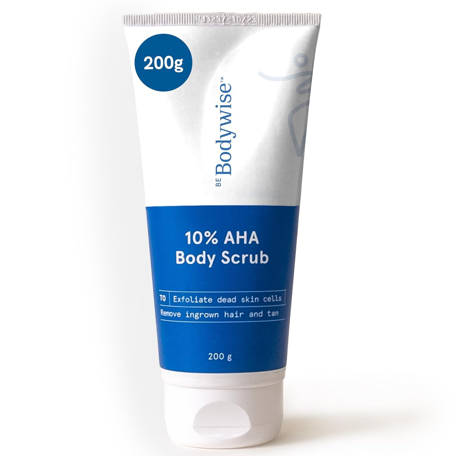 Be-Bodywise Exfoliating Body Scrub with 10% AHA - Moisturizing & Smoothing Skin Treatment for Dry, Rough Skin | Perfect for Pre-Shave, Post-Workout & Spa Day Self-Care