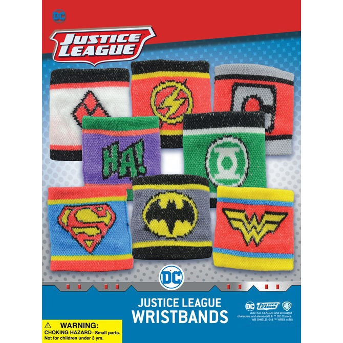 DC Comics Logo Wristbands - 2 Pack Adjustable Sweatbands for Workout & Sports | Perfect for Gym, Running, Basketball & Cosplay