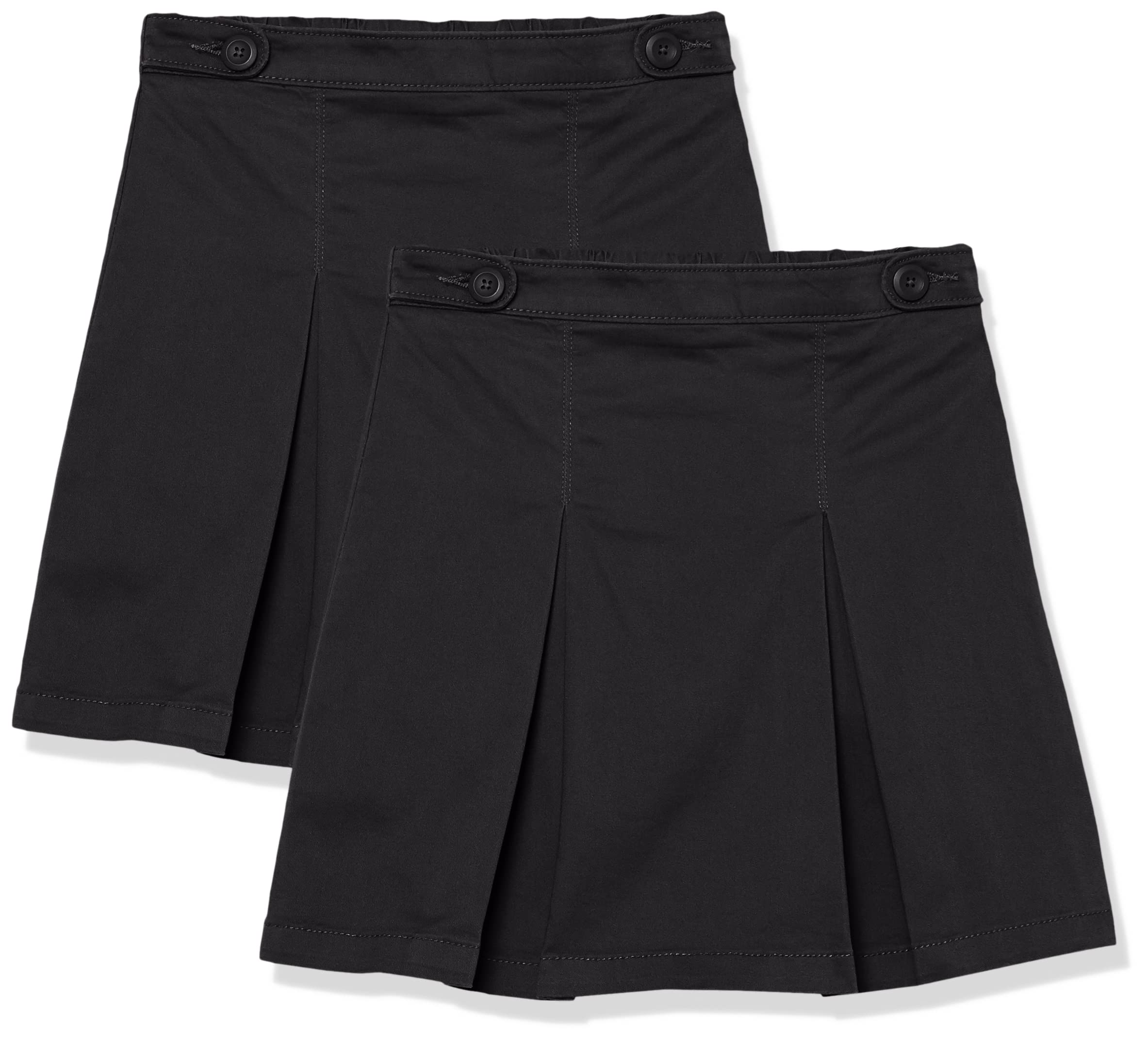 Amazon Essentials Girls' Uniform Scooter Skirts Multipack - Comfortable School Uniform Skirts for Girls, Perfect for School, Church & Special Occasions