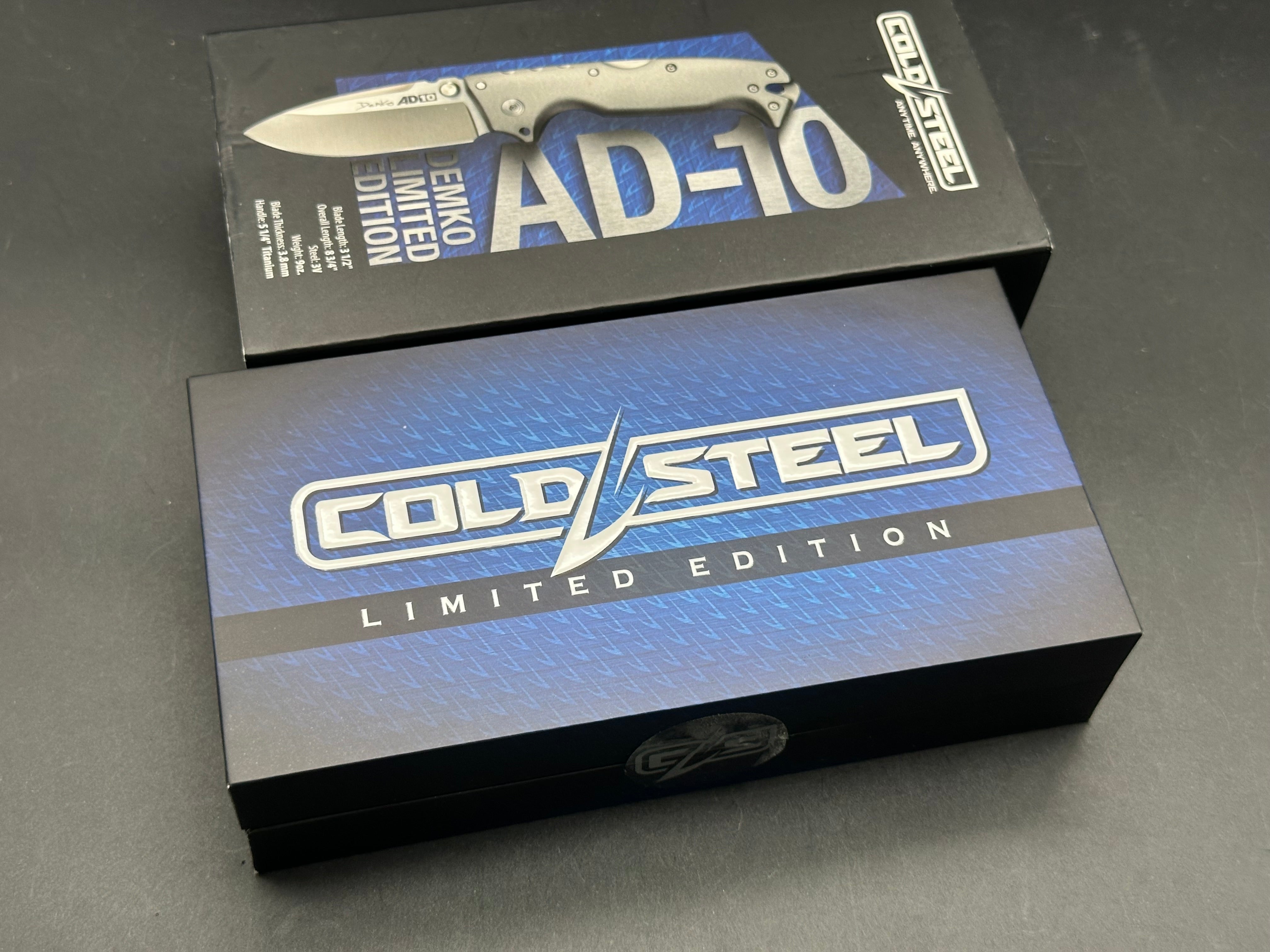 Cold Steel AD-10 Demko Titanium Limited Edition Folding Knife - Premium EDC, Outdoor Survival & Tactical Use