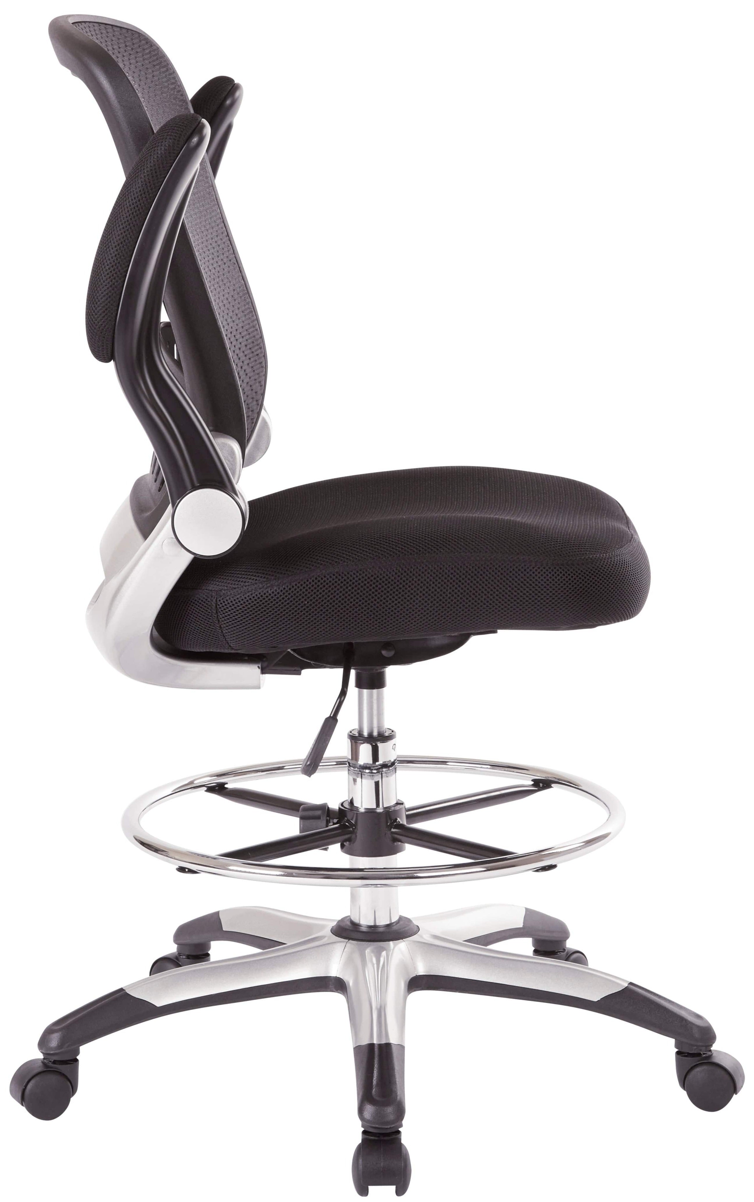 Office Star Work Smart™ Mesh Back Drafting Chair [DCY69006] - Ergonomic Adjustable Swivel Chair for Home Office, Studio & Drafting Table - Comfortable Support for Long Hours of Work
