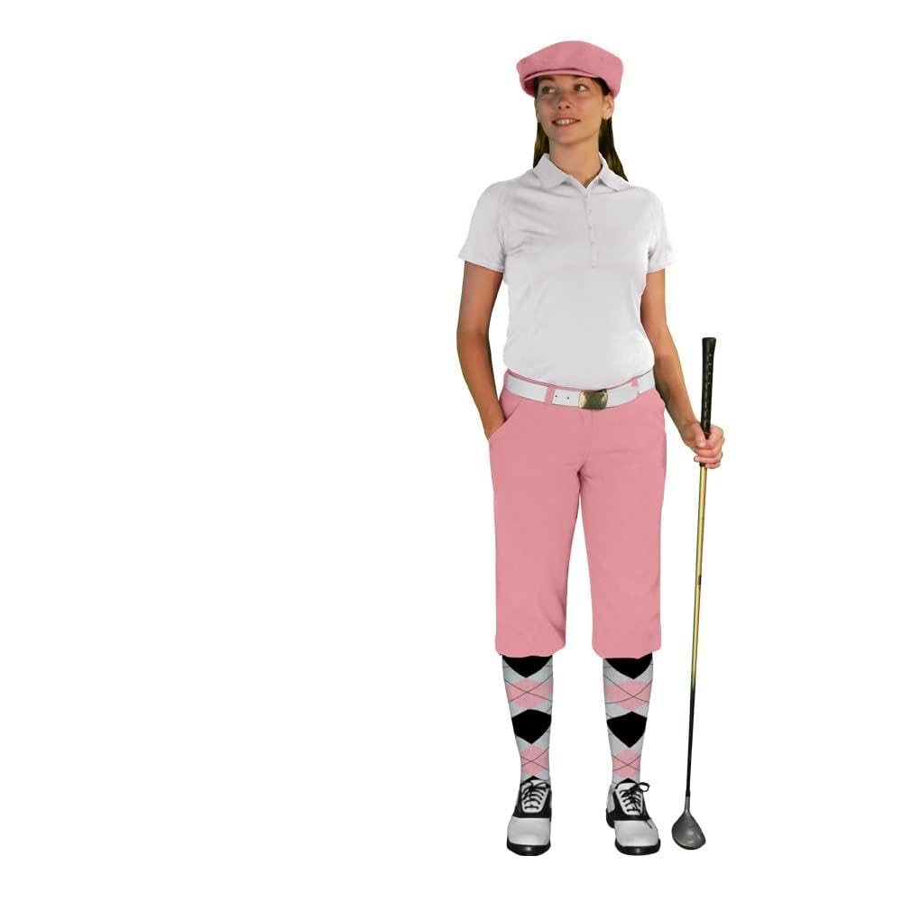Women's Stylish Golf Outfit Set with Matching Pink Cap - Perfect for Golfing, Casual Wear & Outdoor Activities