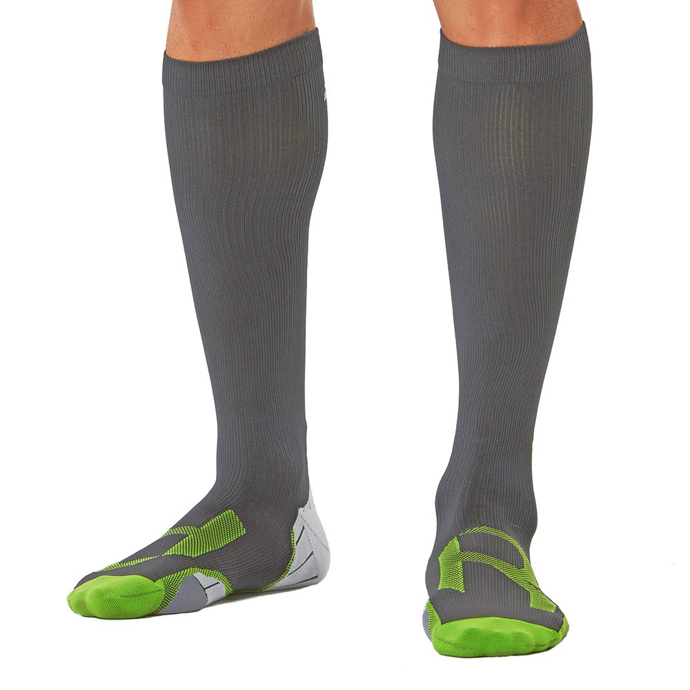 2XU Men's Compression Socks for Running, Recovery & Performance - Improve Circulation & Reduce Muscle Fatigue - Ideal for Marathon, Gym & Post-Workout Recovery