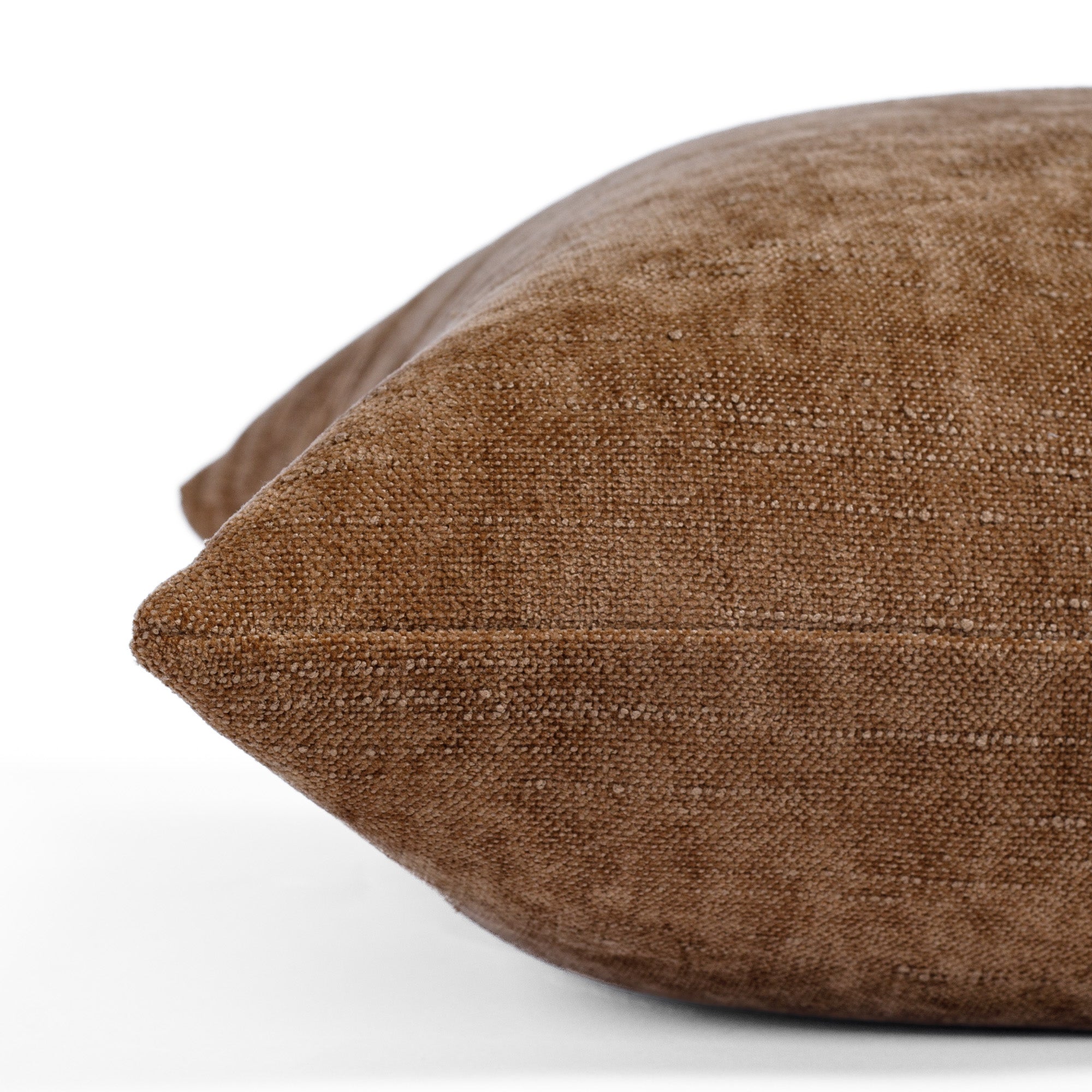 Premium Blaine 22x22 Inch Decorative Throw Pillow in Cinnamon Brown - Perfect for Sofa, Bed & Home Decor