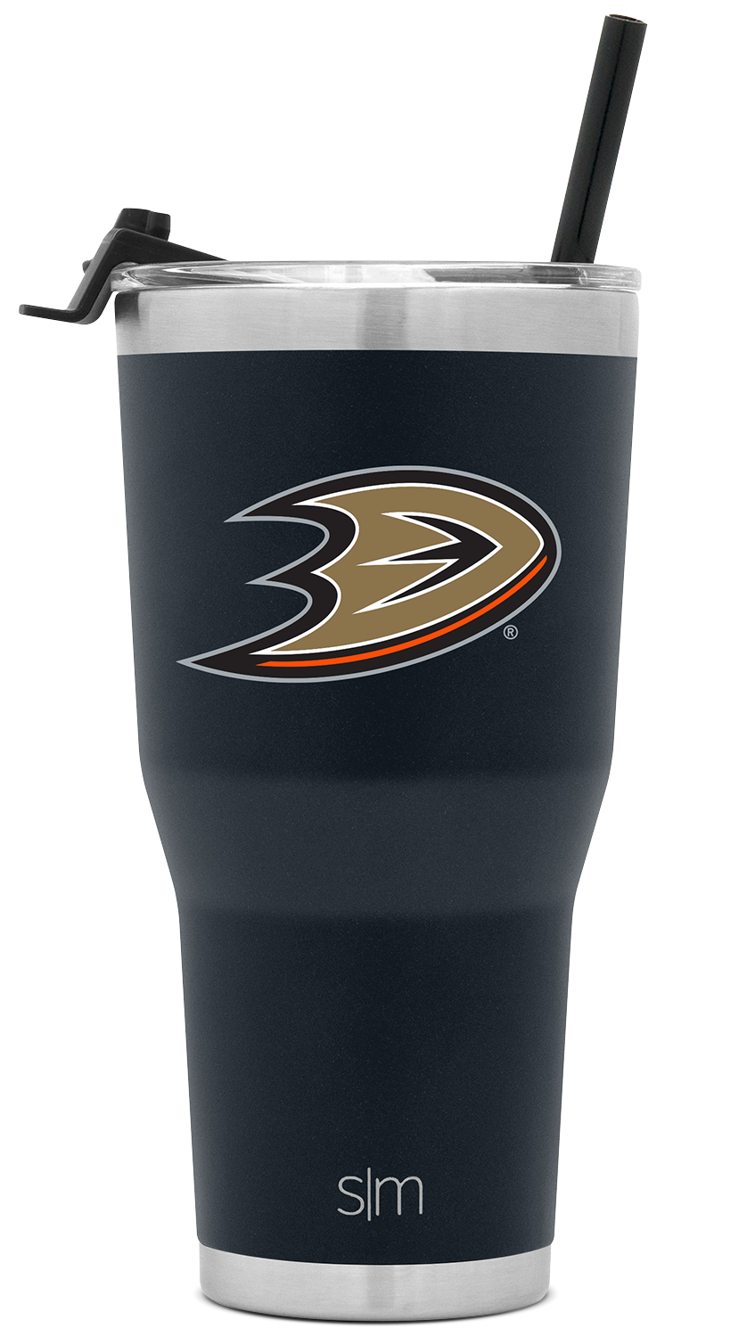 NHL® 30oz Insulated Tumbler with Flip Lid & Straw - Leakproof Stainless Steel Travel Mug for Hot & Cold Drinks - Perfect for Hockey Games, Camping, and Office Use