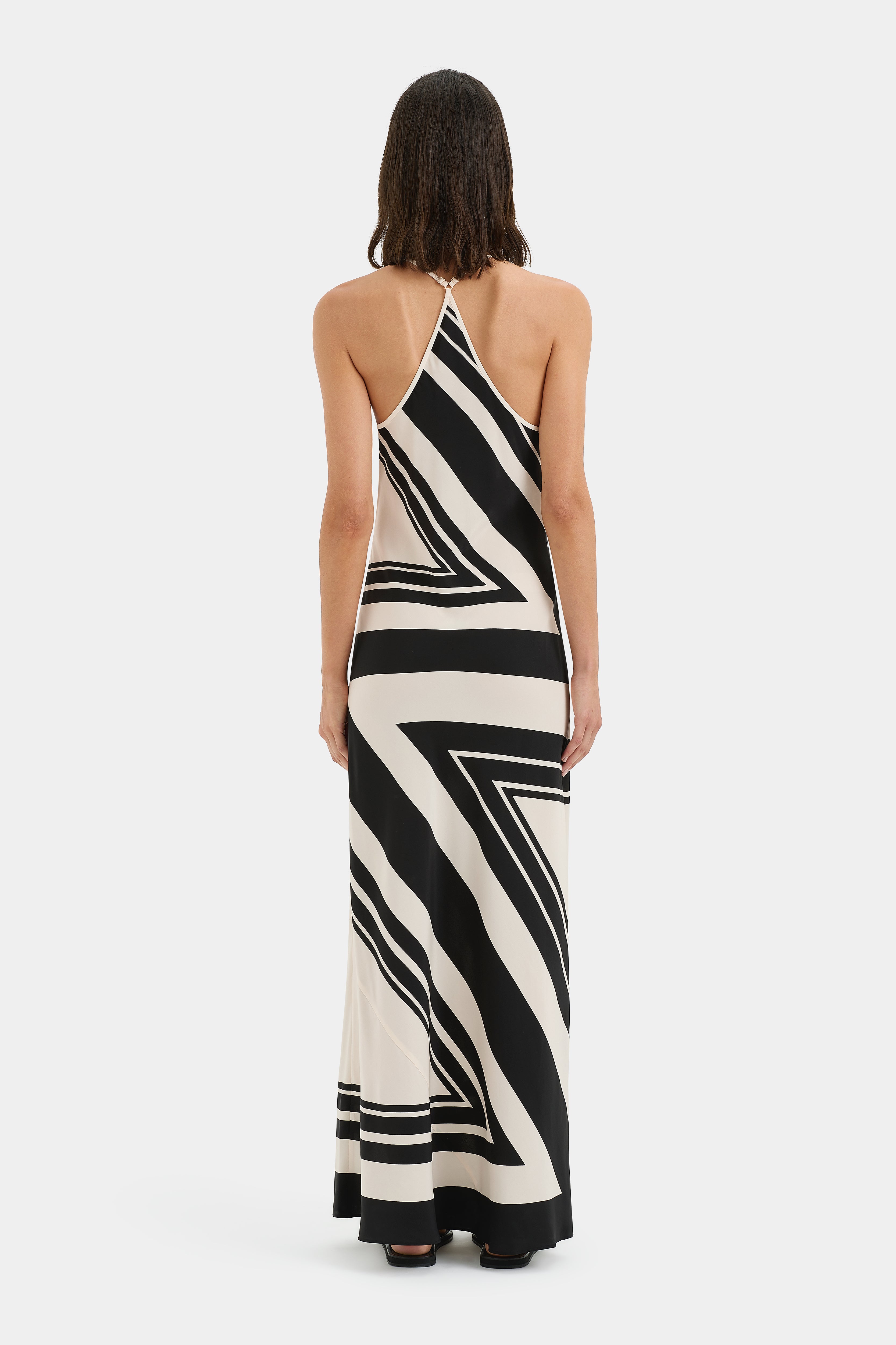 Pietra V Neck Slip Dress for Women - Elegant Satin Nightgown & Loungewear - Perfect for Date Night, Bridal Shower & Vacation
