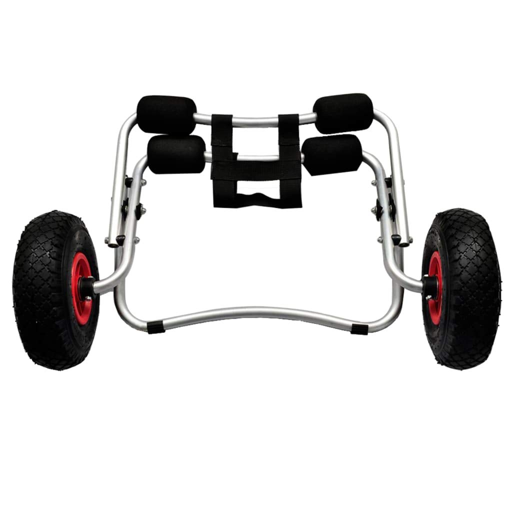 Festnight 2-Pack Aluminum Kayak Cart with Wheels - Portable Watercraft Carrier for Easy Transport to Lakes, Rivers & Beaches