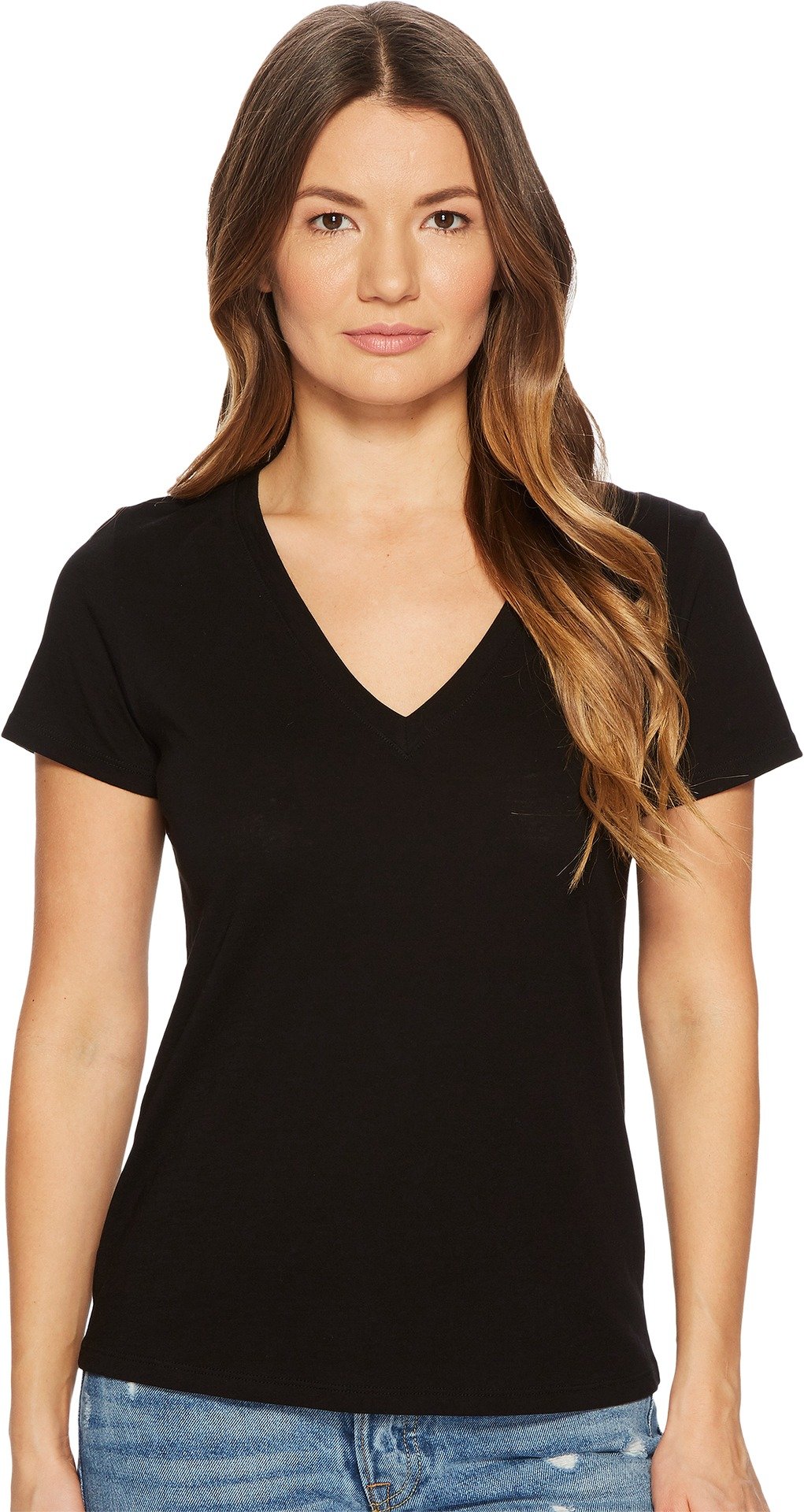 Vince Women's Essential V-Neck T-Shirt - Soft Cotton Crewneck Tee for Casual Wear, Layering & Everyday Outfits | Perfect for Work, Weekend & Travel