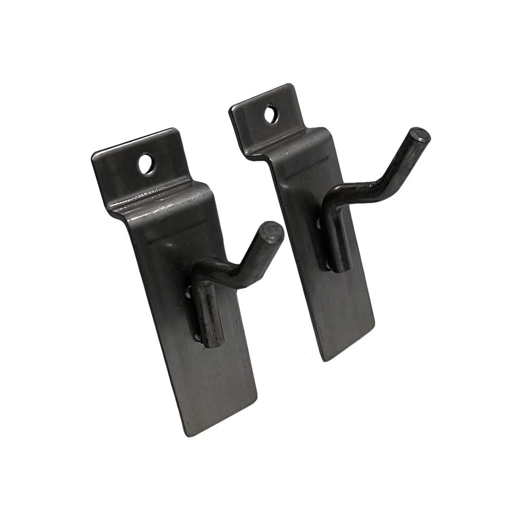 Prolinemax 25-Piece 1 Inch Raw Steel Slatwall Hooks - Heavy Duty Retail Display Hangers for Clothing, Accessories & Merchandise - Perfect for Stores, Boutiques & Garment Racks