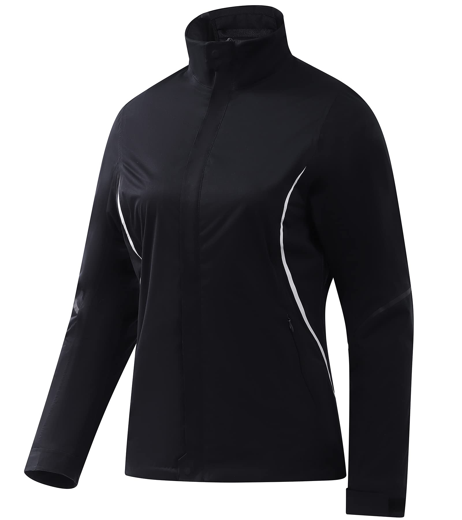 Waterproof & Breathable Women's Golf Rain Jacket - 20K Ultra Lightweight Windproof Sport Coat for Outdoor Activities, Hiking & Casual Wear
