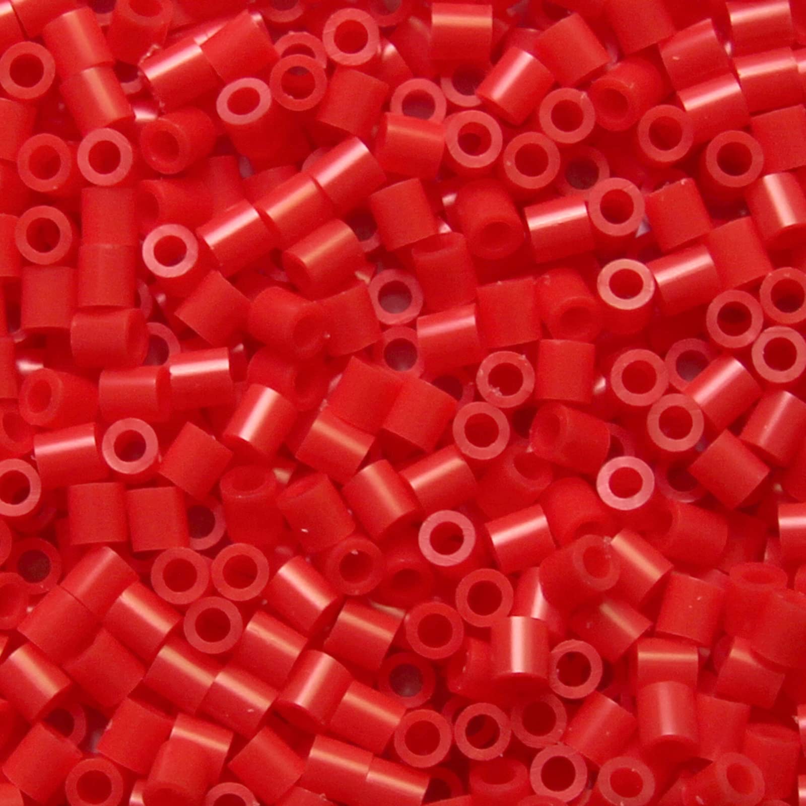 6000pcs 5mm Red Fuse Beads - Melty Iron Beads Compatible with Perler & Hama Beads for DIY Crafts, Jewelry Making, Kids Art Projects and Home Decor