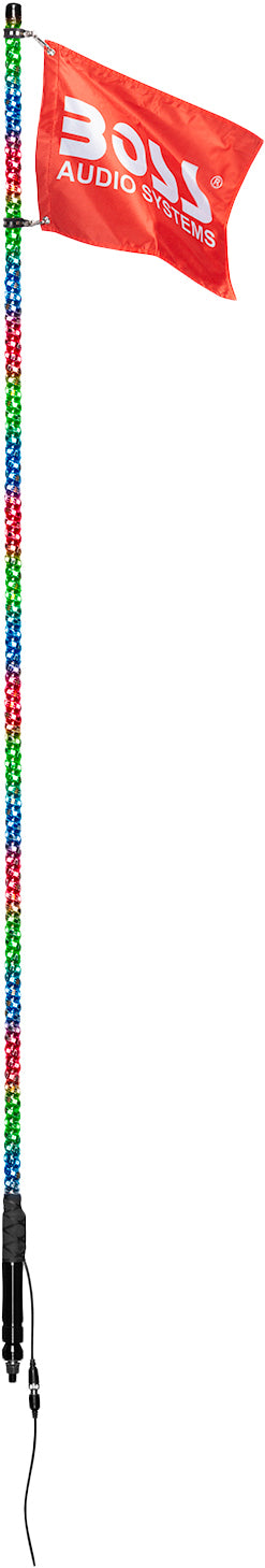 6 Foot LED Whip with Bluetooth - Color Changing Party Light for Nightclubs, Raves, and Outdoor Events | USB Rechargeable Glow Stick for DJs, Dancers, and Festival Goers