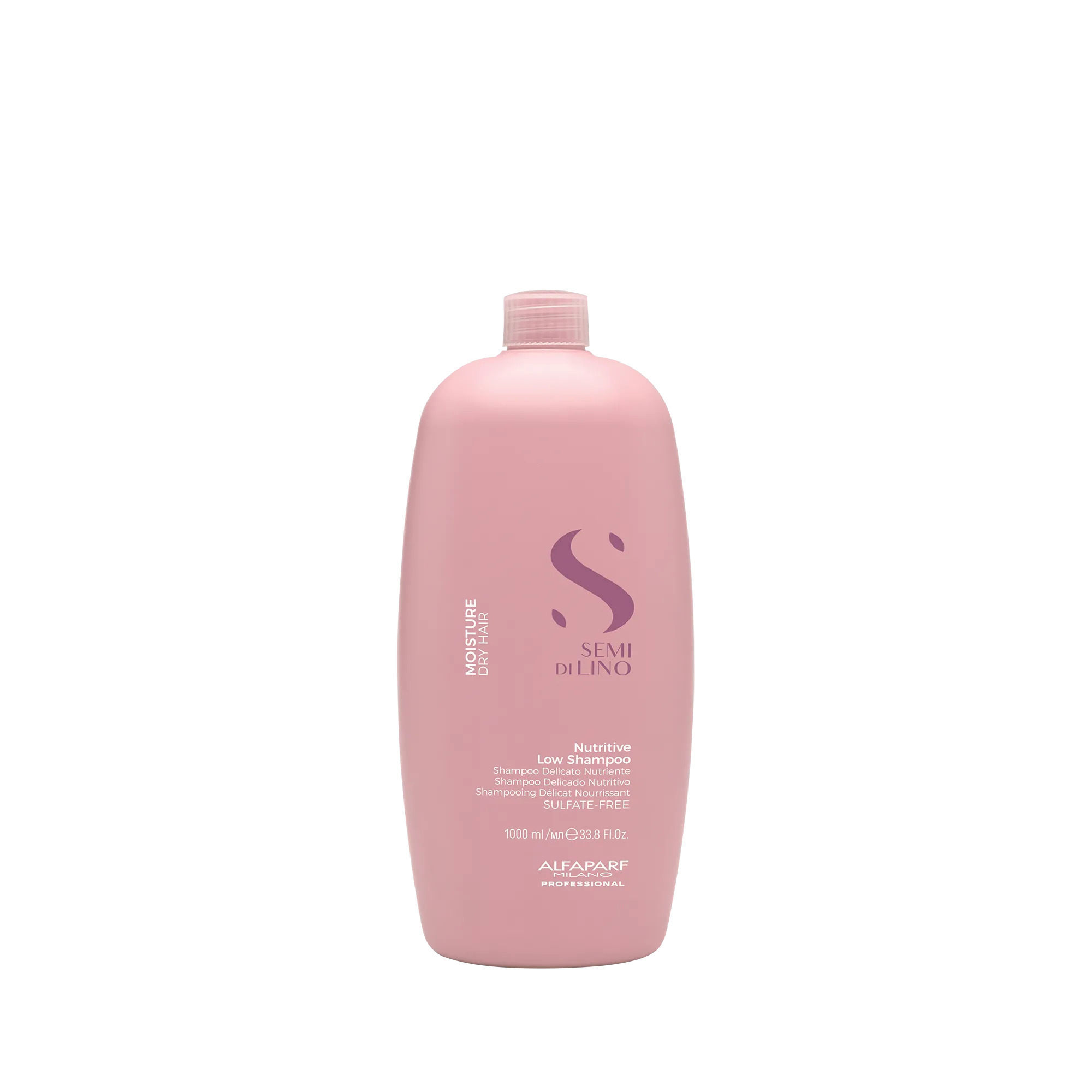 Alfaparf Milano Semi Di Lino Moisture Nutritive Low Shampoo & Leave-In Conditioner Set - 1 Liter Duo for Dry, Damaged Hair - Salon Quality Hydration for Smooth, Shiny Hair at Home